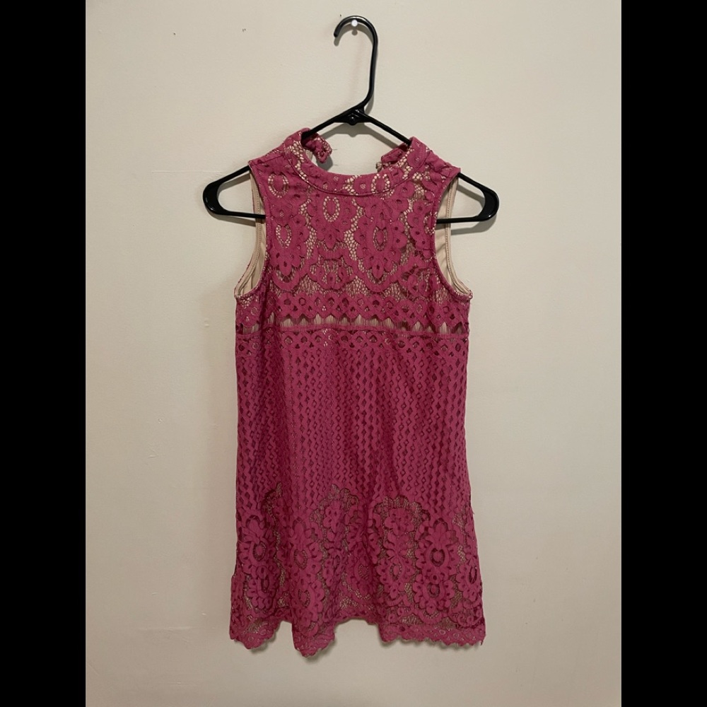 Lace mauve dress